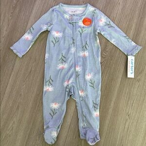 Carter's Lavender Floral Footie